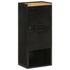 vidaXL Mueble de ba&ntilde;o hierro y madera maciza de mango 40x27x90 cm