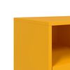 vidaXL Mueble para TV acero laminado en frío amarillo 100,5x39x43,5 cm