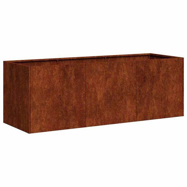 vidaXL Jardinera oxidada 120x40x40 cm acero corten