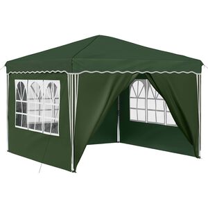 vidaXL Carpa Plegable para Fiestas 288 x 288 x 245 cm Verde