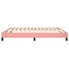 vidaXL Estructura de cama con somier terciopelo rosa 160x200 cm