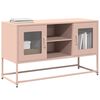 vidaXL Mueble para TV de acero rosa 100,5x39x60,5 cm