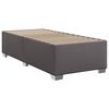 vidaXL Cama box spring con colch&oacute;n cuero sint&eacute;tico gris 90x200 cm