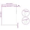 vidaXL Estor enrollable opaco 144,4x230 cm, tela, ancho 140 cm, negro
