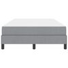 vidaXL Cama tipo Box Spring con colch&oacute;n Gris Claro 120 x 190 cm tela