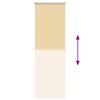 vidaXL Estor Enrollable Opaco Beige 55x150 cm Tela Ancho 50,7 cm