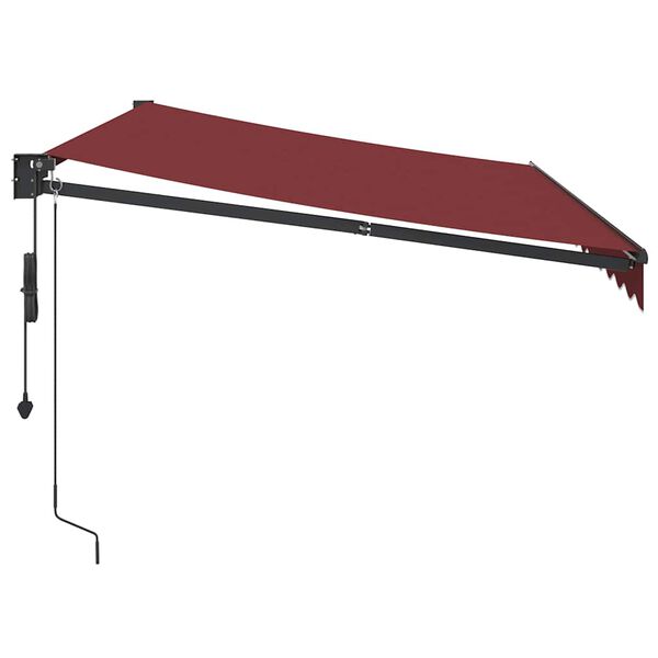vidaXL Toldo retr&aacute;ctil autom&aacute;tico burdeos 350x250 cm