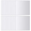 vidaXL Azulejos de espejo 48 unidades cuadrados vidrio