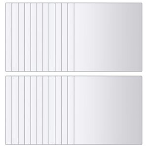 vidaXL Azulejos de espejo 48 unidades cuadrados vidrio