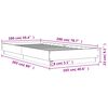 vidaXL Estructura de cama con luces LED gris Sonoma 100x200 cm