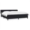 vidaXL Cama box spring con colchones terciopelo negro 200x210 cm
