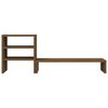 vidaXL Soporte para monitor madera maciza pino marrón miel 81x20x30 cm