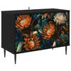 vidaXL Mueble de TV LOCHEM 69 x 33 x 50,5 cm Roble Negro