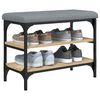 vidaXL Banco zapatero madera de ingenier&iacute;a roble Sonoma 62x32x47 cm