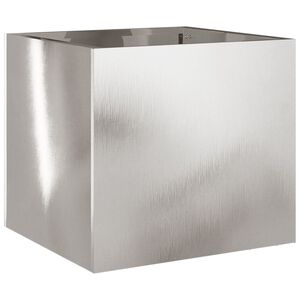 vidaXL Jardinera de acero inoxidable plateado 32x30x29 cm