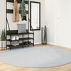 vidaXL Alfombra de pelo corto suave lavable HUARTE gris &Oslash; 200 cm