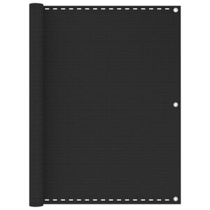 vidaXL Toldo para balc&oacute;n HDPE gris antracita 120x600 cm
