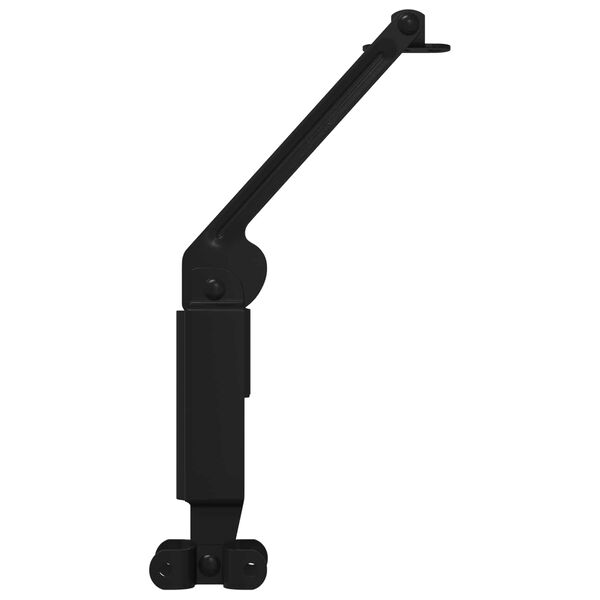 vidaXL Bisagra de soporte para tapa 2 pcs Negro 192 x 32 x 50 mm Acero