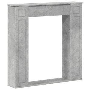 vidaXL Marco de chimenea Gris Hormig&oacute;n 100 x 20 x 100 cm