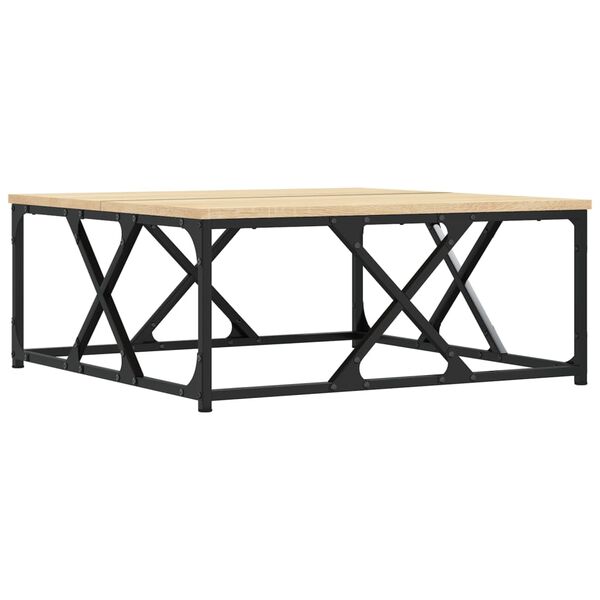 vidaXL Mesa de centro madera de ingenier&iacute;a roble Sonoma 70x70x30 cm