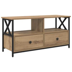 vidaXL Gabinete de TV 90 x 33 x 45 cm Roble artisan