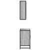 vidaXL Set de muebles de baño 2 pzas madera contrachapada gris sonoma