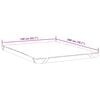 vidaXL Protector de colchón impermeable blanco 140x200 cm