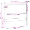 vidaXL Cabecero Otro Marr&oacute;n 90 cm Madera maciza de pino