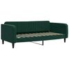 vidaXL Sof&aacute; cama nido con cajones terciopelo verde oscuro 100x200 cm