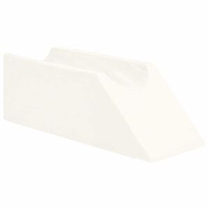vidaXL Almohada para Piernas 68 x 25 x 21,5 cm Firme Espuma PU Blanco