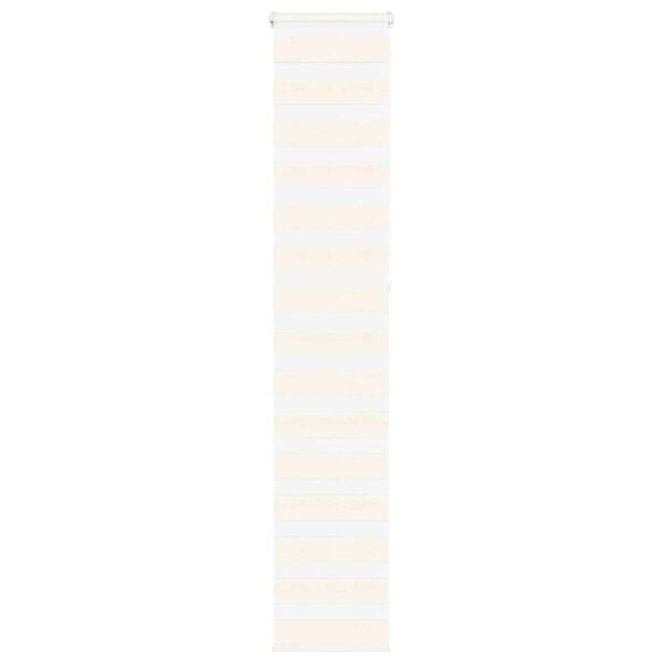 vidaXL Estor cebra beige m&aacute;rmol tejido ancho 40,9 cm poli&eacute;ster