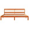 vidaXL Cama sin colch&oacute;n madera maciza de pino marr&oacute;n cera 180x200 cm