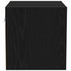 vidaXL Gabinete de noche LED montado en la pared con Negro