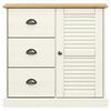 vidaXL Aparador con cajones VIGO madera maciza pino blanco 78x40x75 cm
