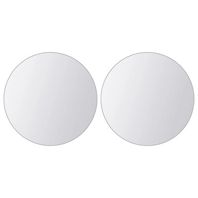vidaXL Azulejos de espejo redondos de vidrio 16 unidades