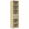 vidaXL Armario estrecho madera ingenier&iacute;a roble Sonoma 45x42,5x225 cm