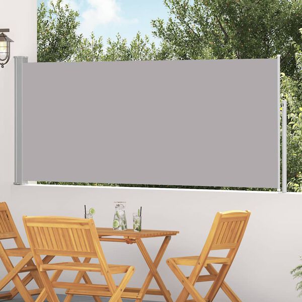 vidaXL Toldo lateral retr&aacute;ctil 120x300 cm gris