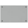 vidaXL Pizarra magn&eacute;tica de pared vidrio templado blanco 80x50 cm