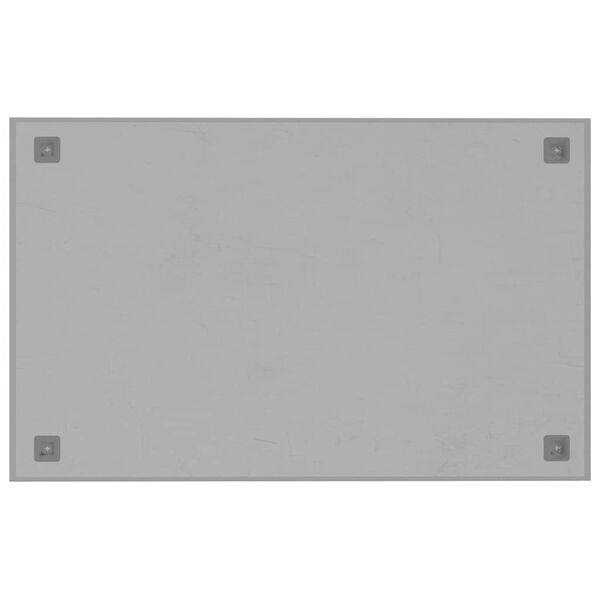 vidaXL Pizarra magn&eacute;tica de pared vidrio templado blanco 80x50 cm