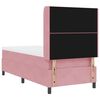 vidaXL Cama tipo Box Spring con colch&oacute;n Rosa 90 x 190 cm Terciopelo