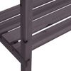 vidaXL Mesa para plantas con estantes madera abeto gris 78x38x82,5 cm
