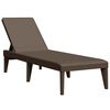 vidaXL Tumbona de PP marr&oacute;n 186x60x29 cm