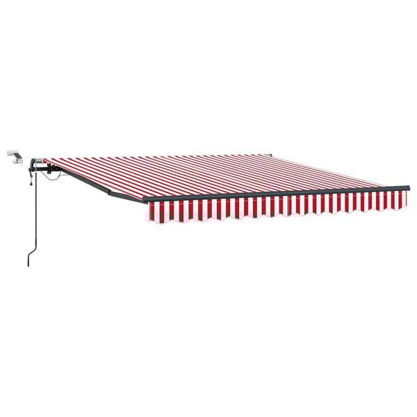 vidaXL Tela de toldo con Rojo y 350 x 250 cm Poli&eacute;ster