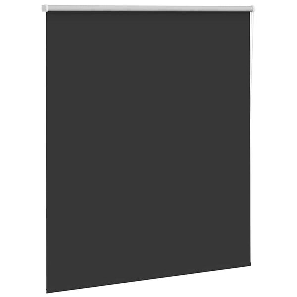 vidaXL Estor Enrollable Opaco negro 140x150 cm Tela Ancho 136,6 cm