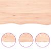 vidaXL Estante de pared madera maciza roble sin tratar 40x40x(2-6) cm
