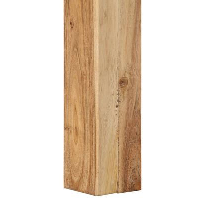 vidaXL Mesa de centro de madera maciza de acacia 80x80x40 cm