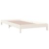 vidaXL Cama apilable de madera pino maciza blanco 90x190 cm