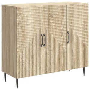 vidaXL Aparador Roble Sonoma 89 x 34,5 x 80 cm Madera de Ingenier&iacute;a