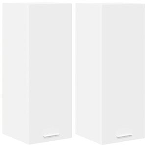 vidaXL Mueble colgante 2 pcs 30 x 31 x 80 cm Madera de ingenier&iacute;a