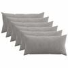 vidaXL Funda de almohada 6 pcs HEERLEN Gris Claro 40 x 70 cm pana
